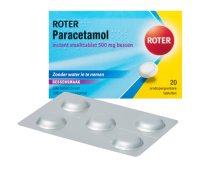 Roter Paracetamol 500 mg Smelttablet Bessen
