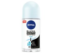 Nivea Deodorant Roller Invisible Black and White Pure