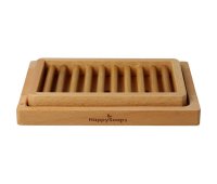 HappySoaps Houten Uitlekbakje Voor Afwaszeep
