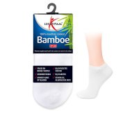 Lucovitaal Bamboe Enkelsok Wit Maat 43-46
