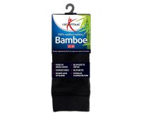 Lucovitaal Bamboe Sok Lang Zwart Maat 35-38