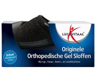 Lucovitaal Orthopedische Gel Sloffen Zwart Maat 40-41
