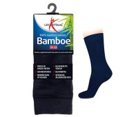 Lucovitaal Bamboe Sok Lang Blauw Maat 35-38