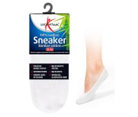Lucovitaal Bamboe Sneakersok Wit Maat 43-46