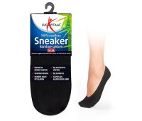 Lucovitaal Bamboe Sneakersok Zwart Maat 39-42
