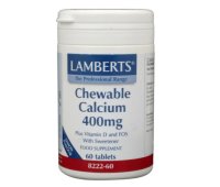 Lamberts Calcium 400 mg kauwtabletten met Vitamine D en Fos 60 stuks