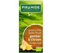 Piramide Groene Thee met Gember en Citroen Bio