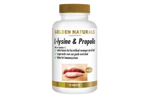 Golden Naturals L-lysine & Propolis Vegan 60 tabletten
