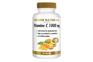 Golden Naturals Vitamine C 1000mg Bioflavonoïden Vegan