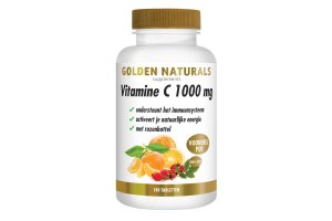 Golden Naturals Vitamine C 1000mg Rozenbottel Vegan
