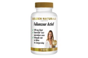 Golden Naturals Foliumzuur Actief Vegan