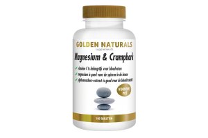 Golden Naturals Magnesium & Crampbark 180 tabletten