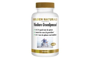 Golden Naturals Vloeibare Groenlipmossel 120 softgels