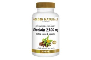 Golden Naturals Rhodiola 2500mg Vegan 60 tabletten