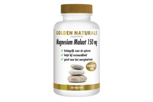 Golden Naturals Magnesium Malaat 150 mg