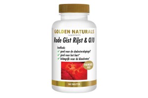 Golden Naturals Rode Gist Rijst & Q10 Vegan