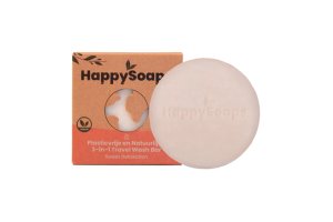 HappySoaps 3-in-1 Travel Wash Bar Sweet Relaxation