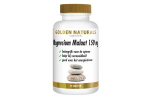 Golden Naturals Magnesium Malaat 150 mg