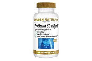 Golden Naturals Probiotica 50 Miljard Maagsapresistent