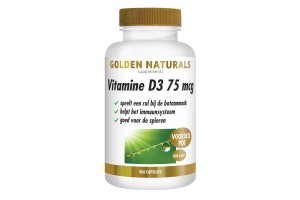 Golden Naturals Vitamine D3 75mcg softgels