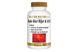 Golden Naturals Rode Gist Rijst & Q10 Vegan