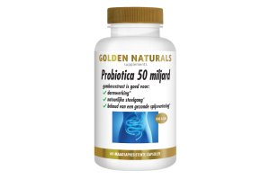 Golden Naturals Probiotica 50 Miljard Maagsapresistent veganistische capsules