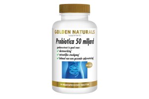 Golden Naturals Probiotica 50 Miljard Maagsapresistent vegacapsules