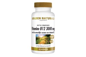 Golden Naturals Vitamine B12 3000mcg Vegan zuigtabletten