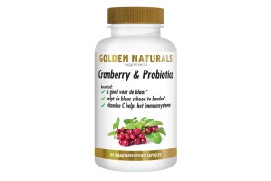 Golden Naturals Cranberry & Probiotica Maagsapresistente Capsules
