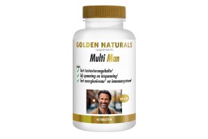 Golden Naturals Multi Man 60 vegetarische tabletten