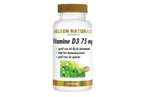 Golden Naturals Vitamine D3 75 mcg softgels