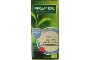 Piramide Groene Thee Immuun Acerola Matcha & Zwarte Bes