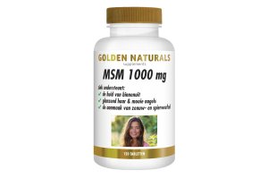 Golden Naturals MSM 1000 mg Veganistische tabletten