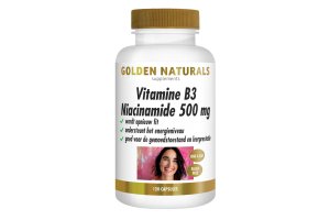 Golden Naturals Vitamine B3 Niacinamide 500 mg