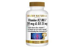 Golden Naturals Vitamine K2 MK-7 200 mcg & D3 25 mcg