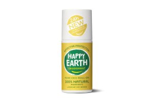 Happy Earth Deodorant Roll On Jasmine Ho Wood