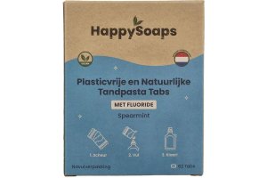 HappySoaps Tandpasta tabs met fluoride navulverpakking