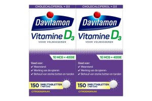 Davitamon Vitamine D 10 MCG Volwassenen smelttabletten