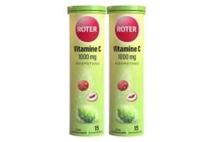 Roter Vitamine C 1000 mg Lime-Lychee Bruistabletten