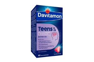 Davitamon Teens 12-18J Aardbei Kauwtabletten