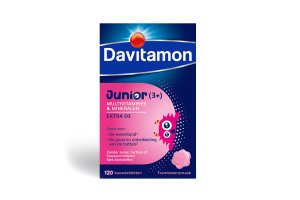Davitamon Junior Framboos Multivitamines Vanaf 3 Jaar