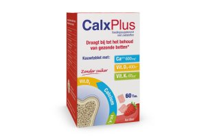 CalxPlus Aardbei Kauwtabletten