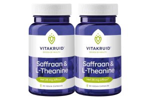 Vitakruid Saffraan & L-Theanine vegacapsules voordeelverpakking