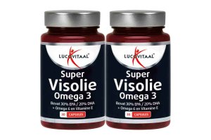 Lucovitaal Super Visolie Omega 3-6 2x30 capsules