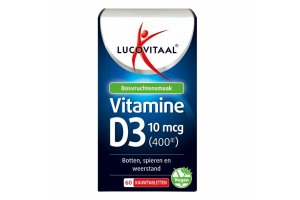 Lucovitaal D3 10 mcg Vitamine Vegan Kauwtabletten voordeelverpakking