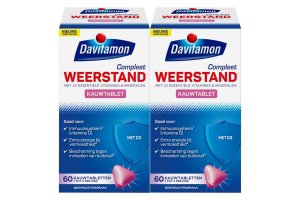 Davitamon Compleet Weerstand Hoog Gedoseerd Bosvruchten kauwtabletten