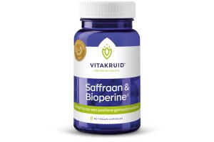 Vitakruid Saffraan 28 MG & Bioperine vegacapsules