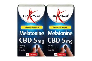 Lucovitaal Melatonine CBD 5 mg 2-pack