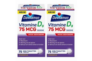 Davitamon Vitamine D3 75mcg smelttabletten