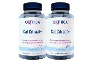 Orthica Cal Citraat+ 2x60 tabletten